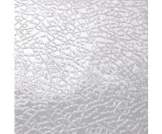 RIDDER 35830-350 Duschvorhang Folie ca. 180 x 200 cm, Crashed Ice semi transparent mit integrierten großen Aufhängeösen