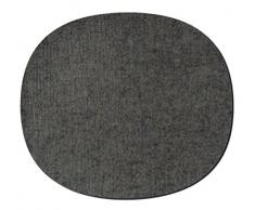 Hey Sign Eames Plastic sidechair Sitzauflage, Schurwolle, Anthrazit 01AR, 35x31x0,5 cm