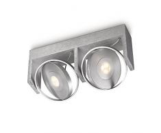 Philips 531524816 myLiving Spot, 4.5 W, Particon, 2-flammig, Aluminium