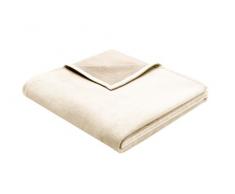 Biederlack Wohn- und Kuscheldecke, 60 % Baumwolle, Samtband-Einfassung, 150 x 200 cm, Natur, Exquisite Cotton, 628619