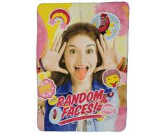 ST. IOANNIDIS & Seine d61009 – 2 Plaid Fleecedecke unter Lizenz Soy Illustrated O Soy Luna Polyester Mehrfarbig 140 x 100 cm