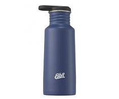 Esbit Trinkflasche Pictor | Edelstahl | BPA-Frei | Silber & Blau | 0,75L & mehr | Schule, Wasser, Fahrrad, Sport, Yoga