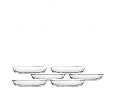 Leonardo 014735 Set 6 Glas Teller Gusto, 17 cm