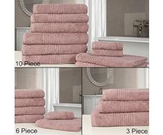 Highams Luxuriöse Bale Handtuch, Baumwolle, Heather, 6-TLG.