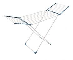 Meliconi Lock Classic Wäscheständer, Metall, Blau, 55.5 x 132.5 x 11.5 cm, 4 Einheiten