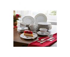 Creatable 17911, Serie Maria Theresia Goldrand, Geschirrset, Kaffeeservice 18 teilig, Porzellan