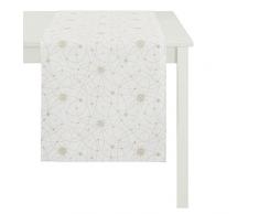 APELT 3009 48X140 50 Tischläufer, Polyester, Creme/Gold