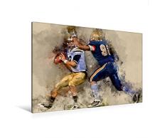Premium Textil-Leinwand 120 x 80 cm Quer-Format American Football | Wandbild, HD-Bild auf Keilrahmen, Fertigbild auf hochwertigem Vlies, Leinwanddruck von Peter Roder