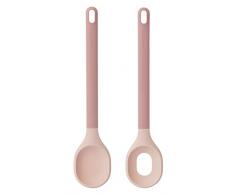 Berghoff Leo Soft Touch Silikon Salatbesteck 30,5 cm (30,5 cm), Set 2, Pink