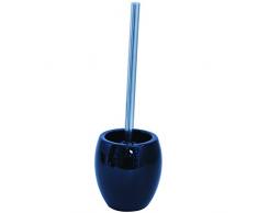 MSV Bad Serie Java Lingga WC Bürste Toilettenbürste Klobürste WC Garnitur aus Keramik Schwarz