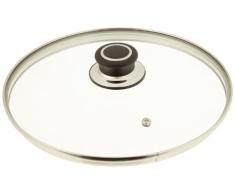 Karl Krüger Glasdeckel Diamant mit Edelstahlschutzrand, Ø 24 cm