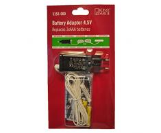 Konstsmide, 5153-000, Netzadapter fÃ¼r Batterieartikel von Konstsmide mit 3 x AAA 1.5V Batterien, 4.5V, weiÃes Kabel