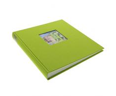 Goldbuch Fotoalbum mit Fensterausschnitt, Bella Vista, 30 x 31 cm, 60 weiÃe Seiten mit Pergamin-TrennblÃ¤ttern, Leinen, GrÃ¼n, 27896