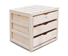 Habau Aufbewahrungskiste, Holz, Natur, 50 x 40 x 45 cm