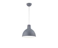 Reality Leuchten R30321078 Scissor A++ to E, Pendelleuchte, Metall, E27, betonfarbig, 30 x 30 x 150 cm