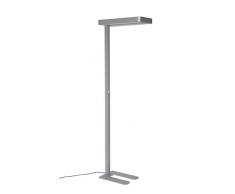 Maul, Silber, LED Standleuchte Mauljanus, Aluminium, Stahl, 3000 Lumen, Neutralweißes Licht, Höhe 195 cm, 8258095, 40 W