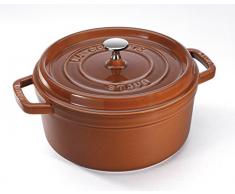 Staub Cocotte, rund, Induktionsgeeignet, Gusseisen, Zimt, 28 cm, 1 Einheiten