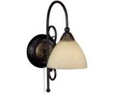 Honsel Leuchten 31351 Honsel Wandleuchte rostfarbig antik Glas alabasterfarbig champ