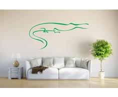 INDIGOS 4051095816324 Wandtattoo / Wandsticker - d256 gefÃ¤hrlicher Alligator Krokodil Tribal, Vinyl, grÃ¼n, 40 x 18 x 1 cm