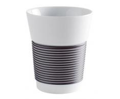 Kahla Cupit Becher Magic Grip Anthrazit, Porzellan, Weiß, 0,35l