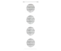 Home Fashion SCHIEBEVORHANG Voile Bedruckt, Stoff, grau, 245 x 60 cm