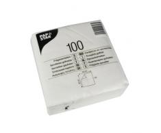 PAPSTAR 10519 Servietten 1-lagig 1/4-Falz, 30 x 30 cm, 48-er Pack, weiß