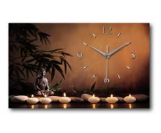 Kreative Feder Buddha Designer Funk Wanduhr Funkuhr modernes Design * Made in Germany* WA125F