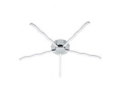 EGLO LED Deckenlampe Roncade, 5 flammige Deckenleuchte, Material: Alu, Stahl, Kunststoff, Farbe: chrom