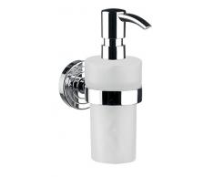 Emco 72100102 polo Flüssigseifenspender, Inhalt 245 ml, Pumpkopf chrom, Behälter Kunststoff weiß, Höhe 171 mm