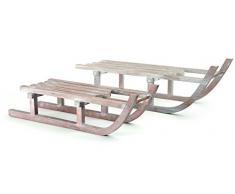 small foot Deko-Schlitten aus Holz, 2er Set Dekofigur, Natur, 60 x 19 x 18 cm