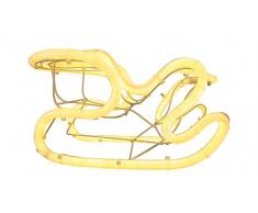 Best Season LED Schlitten, Neonflex, rund, ww ca 45 cm, Plastik, Weiß, 20 x 60 x 25 cm