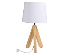 Out of the Blue 571285 -Tischleuchte mit Holzfüßen Modell 1, ca. 36 cm