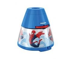 Philips Marvel Spiderman LED Projektor Tischleuchte, blau/rot, 717694016