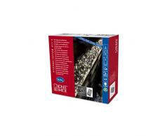 Konstsmide 3792-100 Micro LED Büschellichterkette Cluster / für Außen (IP44) / 24V Außentrafo / mit 8 Funktionen, SteuergerÃ¤t und Memoryfunktion / 760 warm weiße Dioden / schwarzes Kabel