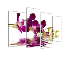 Visario Leinwandbilder 6132 Bild auf Leinwand Orchidee, 130x80 cm