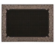 CarFashion 270793 PUR,DuraClean – Fussmatte, Türmatte, Fußabtreter, Schmutzfangmatte, Sauberlaufmatte, Bronce-Metallic Oberfläche, Scraper-Noppen, Größe ca. 78 x 55 cm