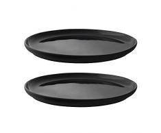Stelton x-640 Teller, Schwarz, 22 x 22 cm
