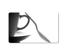 Emsa 509413 Frühstücksbrettchen mit Cup Dekor, Größe: 23.5 x 14.5 cm, Classic