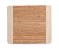 Zeller 25258 Schneidebrett 2-farbig 34 x 29 x 1,8 cm, Bamboo