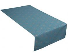 TOM TAILOR T CHRYSTALS Tischläufer, Textilien, Petrol/Gold, 50x150 cm