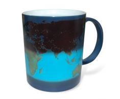 Thumbs up Tasse Weltkarte - Day and Night Becher mit Farbwechsel-Effekt Keramik 300 ml