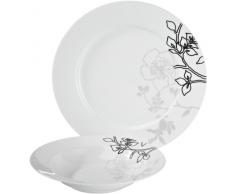 Maxwell & Williams DT79012 Moon Shadow Tafelset, Tafelservice, Geschirrset, 12-teilig, in Geschenkbox, Porzellan