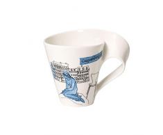 Villeroy & Boch Cities of the World Kaffeebecher Copenhagen, 300 ml, Premium Porzellan, blau