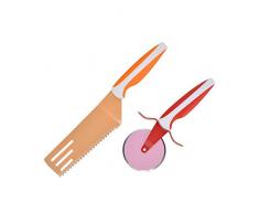 Haushalt International 2tlg. Pizzaset Pizzamesser + Pizzaheber