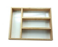 Apollo Housewares 24 x 32 cm Holz Besteckkasten, Holz Natur