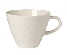 Villeroy & Boch Caffè Club Floral Touch Kaffeetasse, 220 ml, Premium Porzellan, Weiß