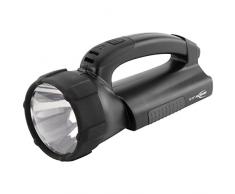 ANSMANN Arbeitsleuchte ASN 15HD Plus inkl integriertem NiMH Akku, Netzteil mit Wechselstecker & Kfz-Kabel - Halogen & LED Lichtquelle 550 Lumen & 30.000 Lux - Handlampe als Werkstattlampe Taschenlampe