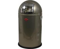 Wesco Abfallsammler Pushboy Junior 22 Liter neusilber