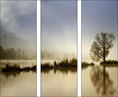 Pro-Art gla897c-dt Wandbild Glas-Art Silent lake, 3x 30 x 80 cm