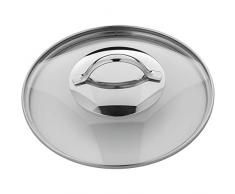 WMF Pfannen- Topfdeckel 20 cm, Glasdeckel mit rundem Metallgriff, Deckel für Töpfe & Pfannen, hitzebeständiges Glas, spülmaschinengeeignet